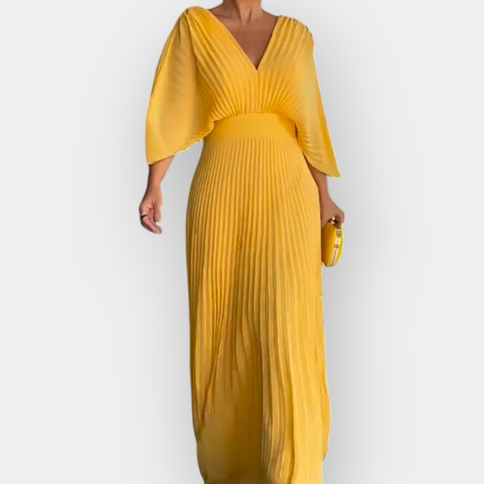 Robe Plissée Élégante avec Ligne Stylée