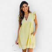 Robe d'été avec shorts cachés et poches