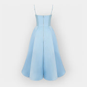 Robe Midi Élégante avec Ligne Stylée