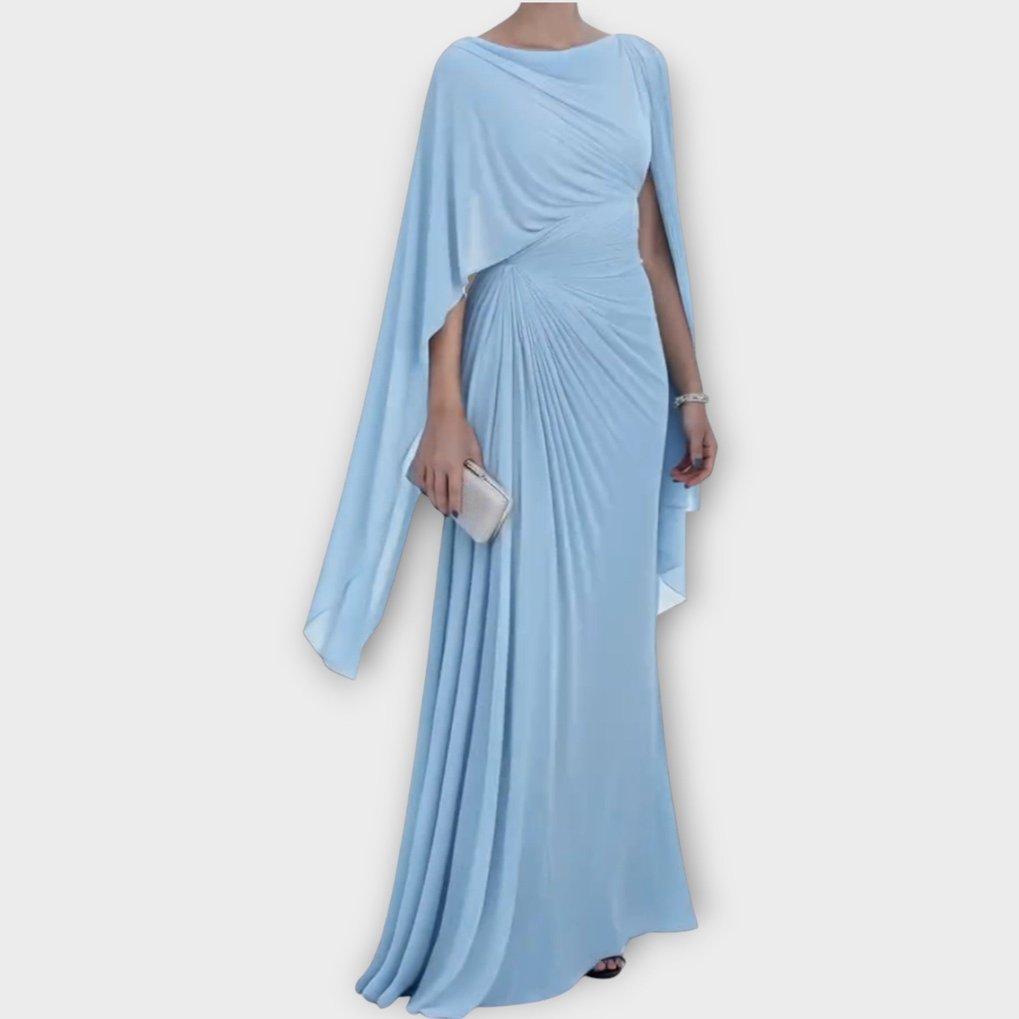 Robe de Soirée Élégante à Épaule Drapée