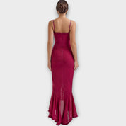 Robe de Soirée Élégante à Volants